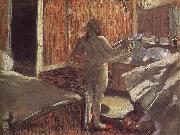 Edgar Degas Bather painting